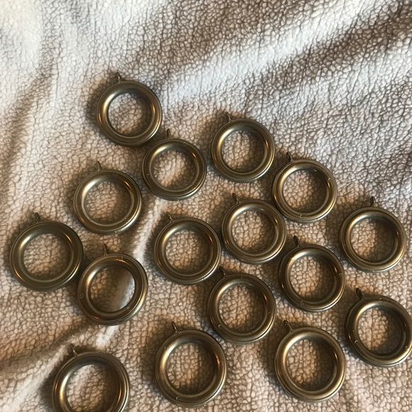 16 Bronze Metal Drapery Curtain Rod Rings w/ eyelets 2.50”OD, 1.75”ID - Picture 7 of 7